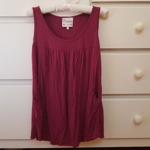 Nursing tank with descreet double opening